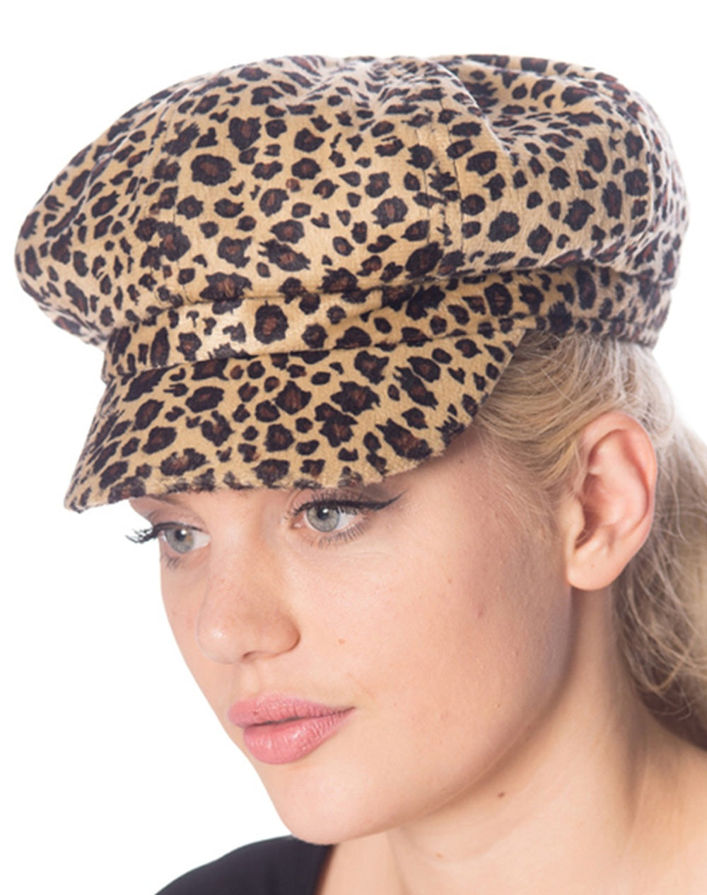 Casquette Banned style Gavroche léopard AC45184