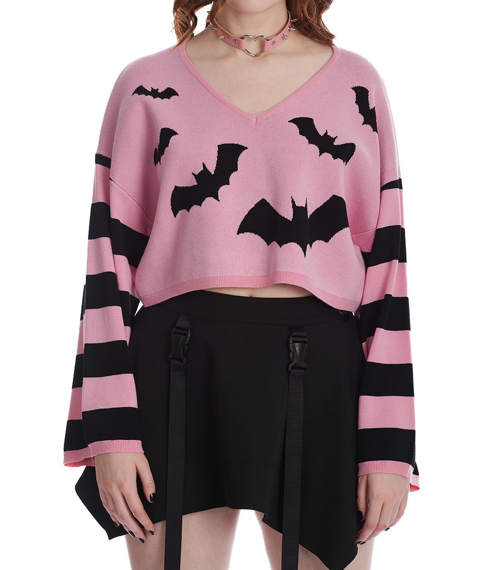 Top "jumper" Banned imprimé chauves-souris femme JP57140
