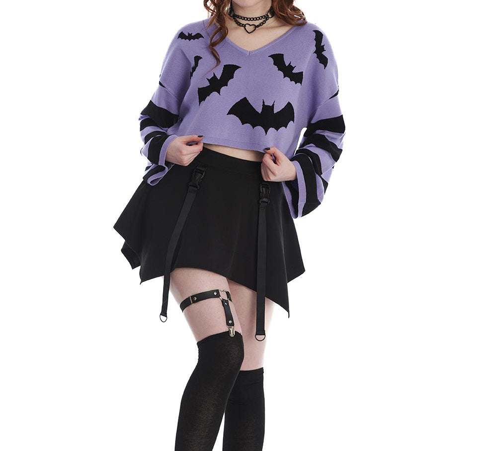 Top "jumper" Banned imprimé chauves-souris femme JP57140