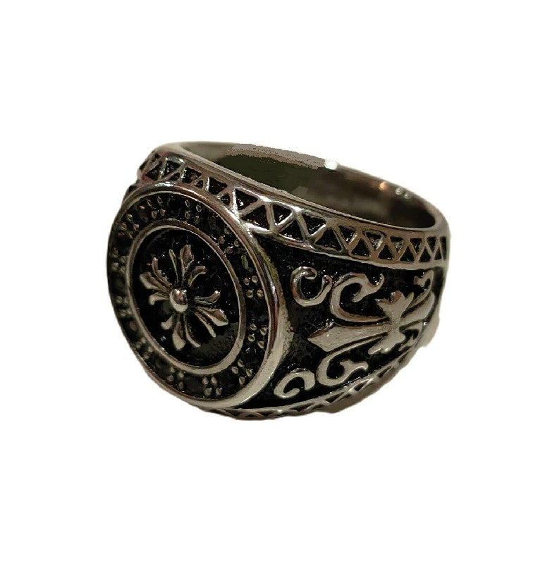 Bague chevalière style baroque Art0004