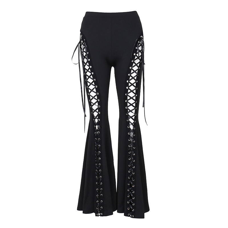 Pantalon Moon Attic à bords larges style rock / métal pour femme MA-24009