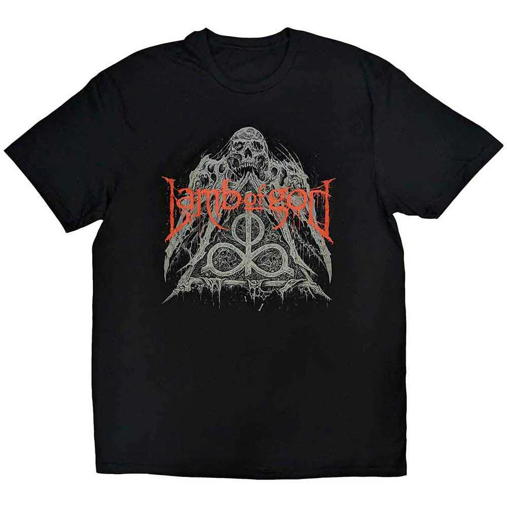 T-shirt mixte LAMB OF GOD skull pyramid