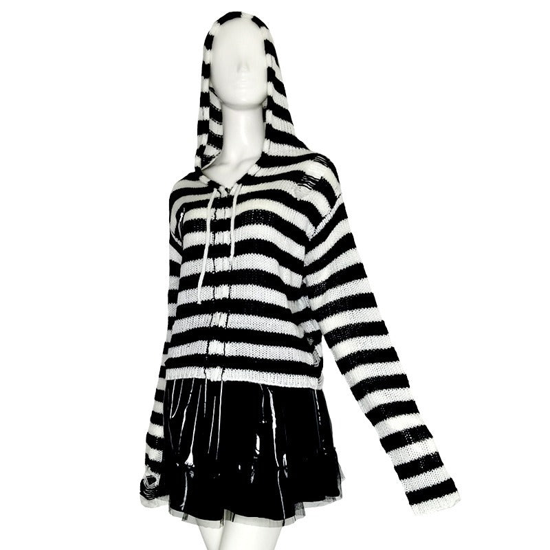 Gilet à capuche Moon Attic femme style rock MA-my122