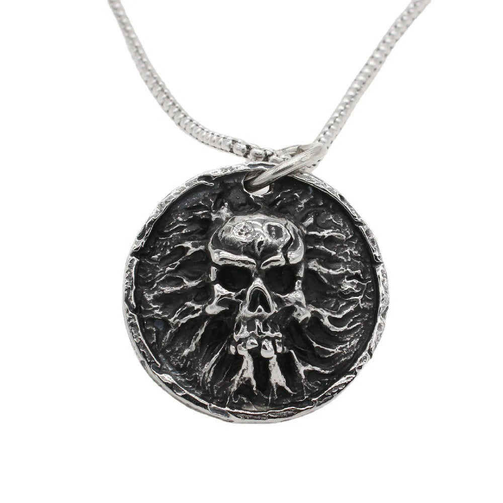 Collier Moon Attic tête de mort P0913