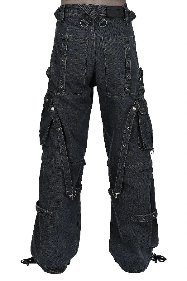 Pantalon cargo large H/F denim PK17