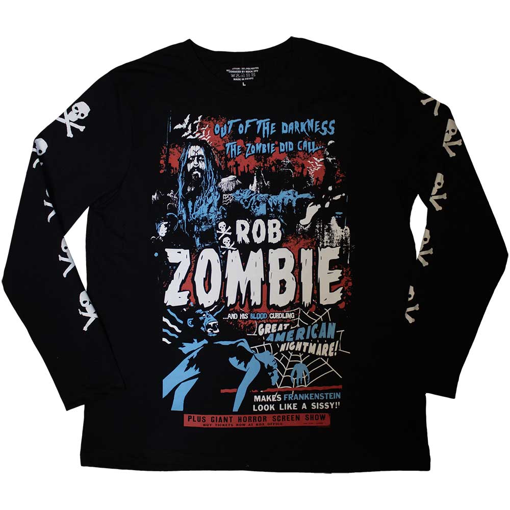 T-shirt mixte ROB ZOMBIE great american nightmare