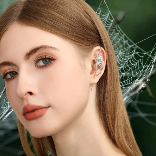 Boucle d'oreille O. araignée