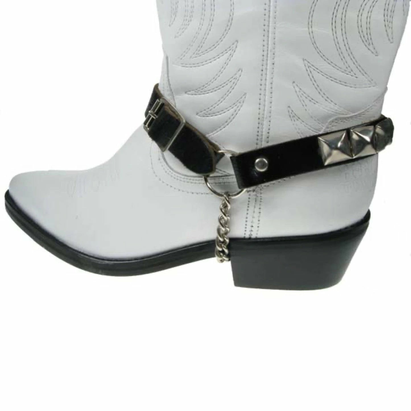 Eperons cuir & pyramides punk/metal Bullet69 BS009