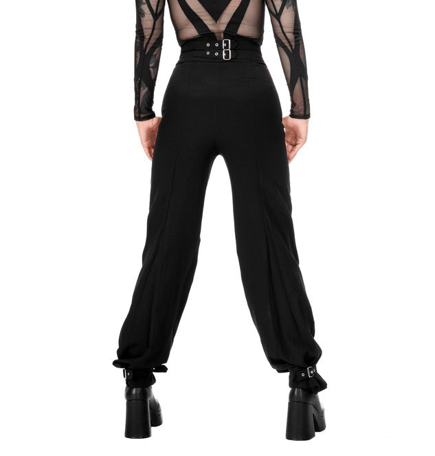 Pantalon Restyle style gothique pour femme "buckle up"