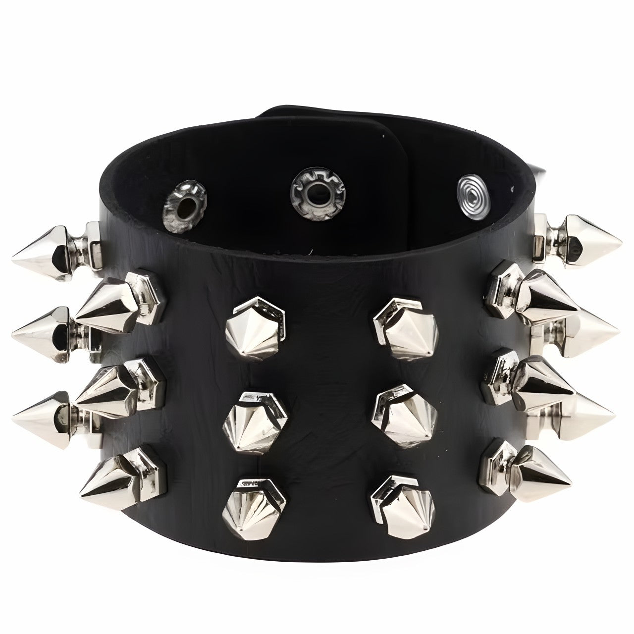 Bracelet à pointes Moon Attic style punk / gothique / métal MA-JDSZ