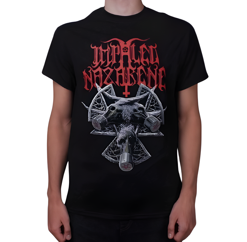 T-shirt mixte IMPALED NAZARENE 8 headed serpent