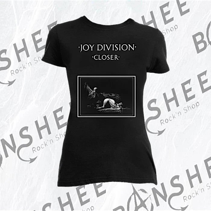 T-shirt femme Joy Division Closer noir avec visuel de l’album