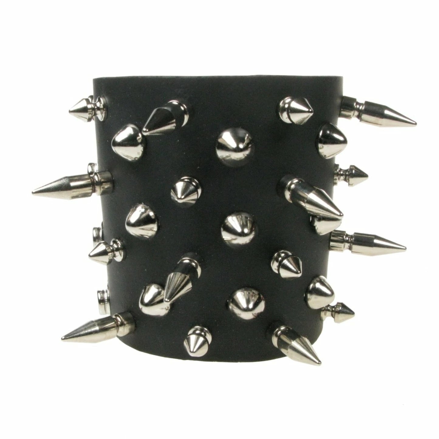 Bracelet cuir & pointes multiples punk/metal Bullet69 WB723