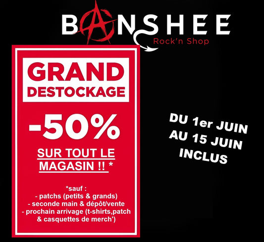 DESTOCKAGE : 50% sur la totalité de ta commande !!