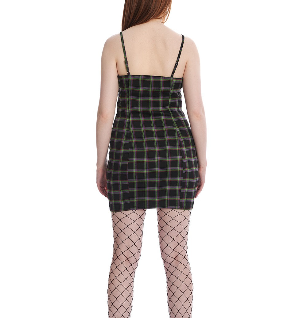Robe Banned à carreaux style rock DR16921