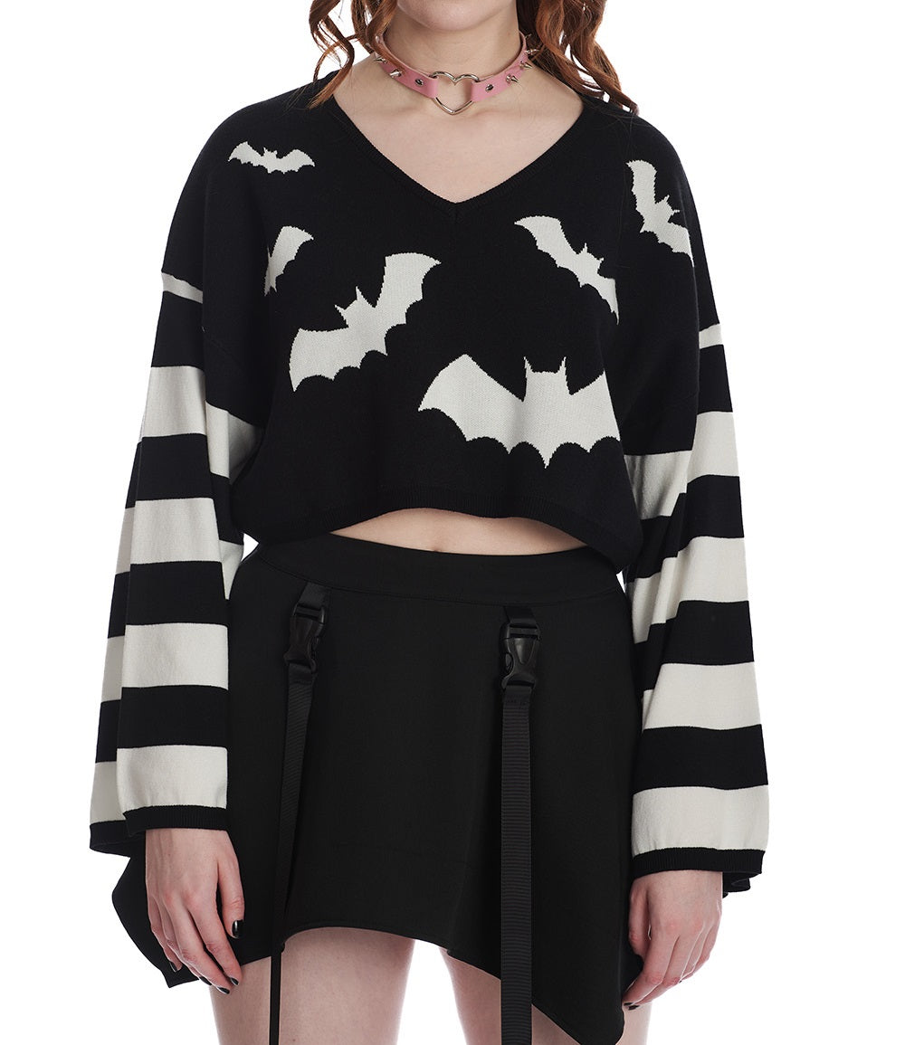 Top "jumper" Banned imprimé chauves-souris femme JP57140