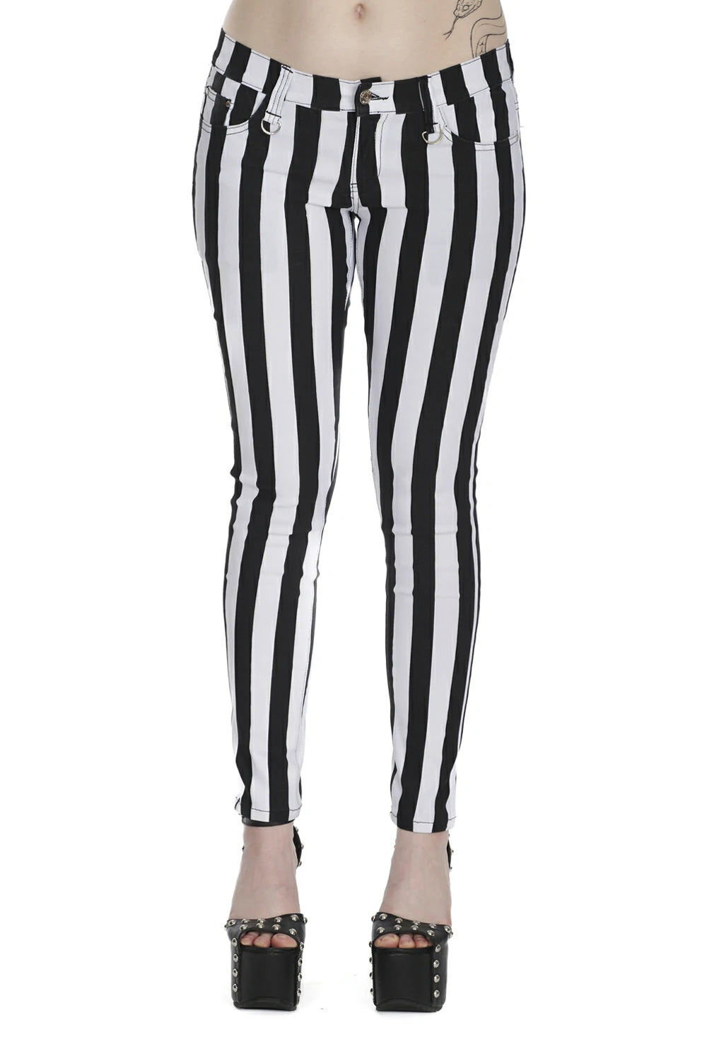 Pantalon stretch Banned rayé TBN405STR