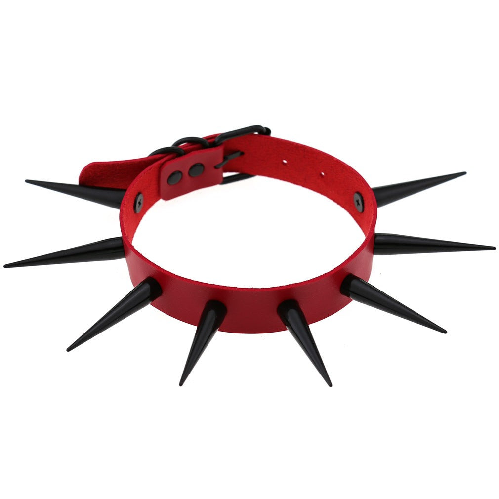 Choker à pointes Moon Attic style punk / gothique / métal MA-JDXQ08