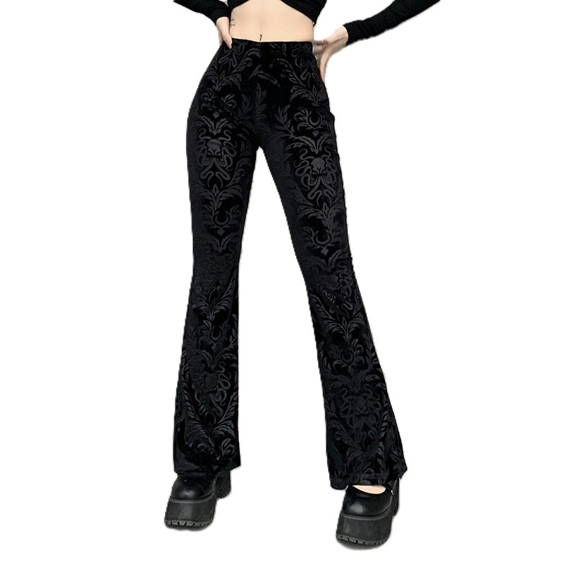 Pantalon Moon Attic à bords larges style gothique pour femme MA-22404