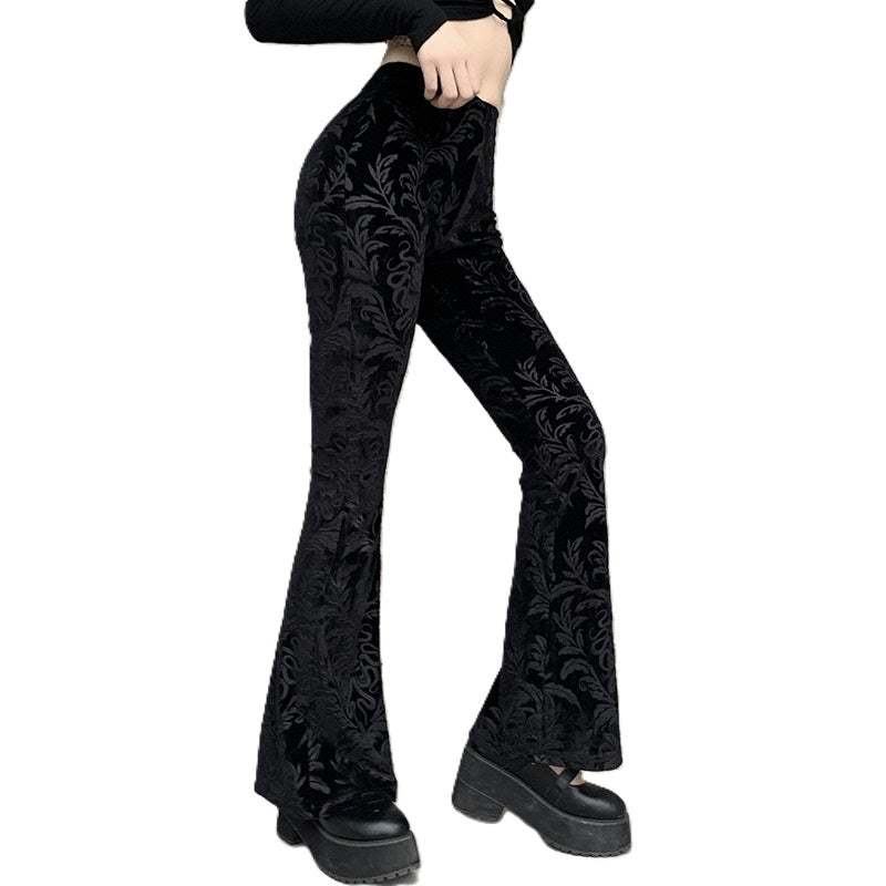 Pantalon Moon Attic à bords larges style gothique pour femme MA-22404