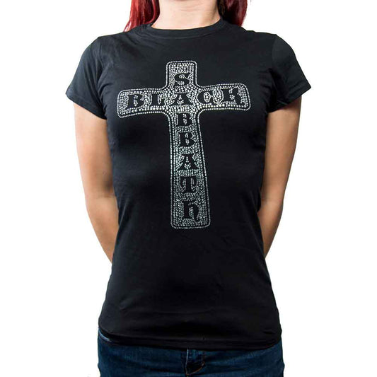 T-shirt femme BLACK SABBATH cross