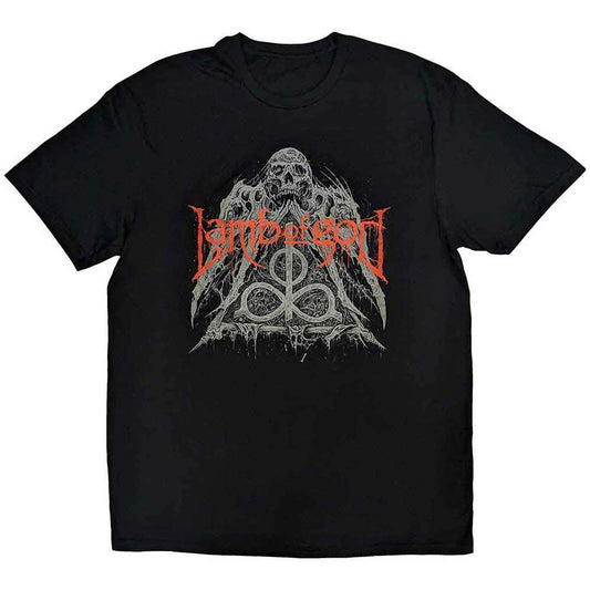 T-shirt mixte LAMB OF GOD skull pyramid