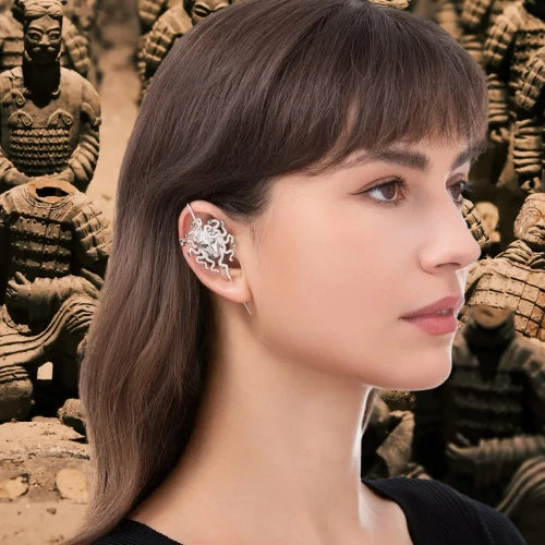 Boucle d'oreille O. Médusa