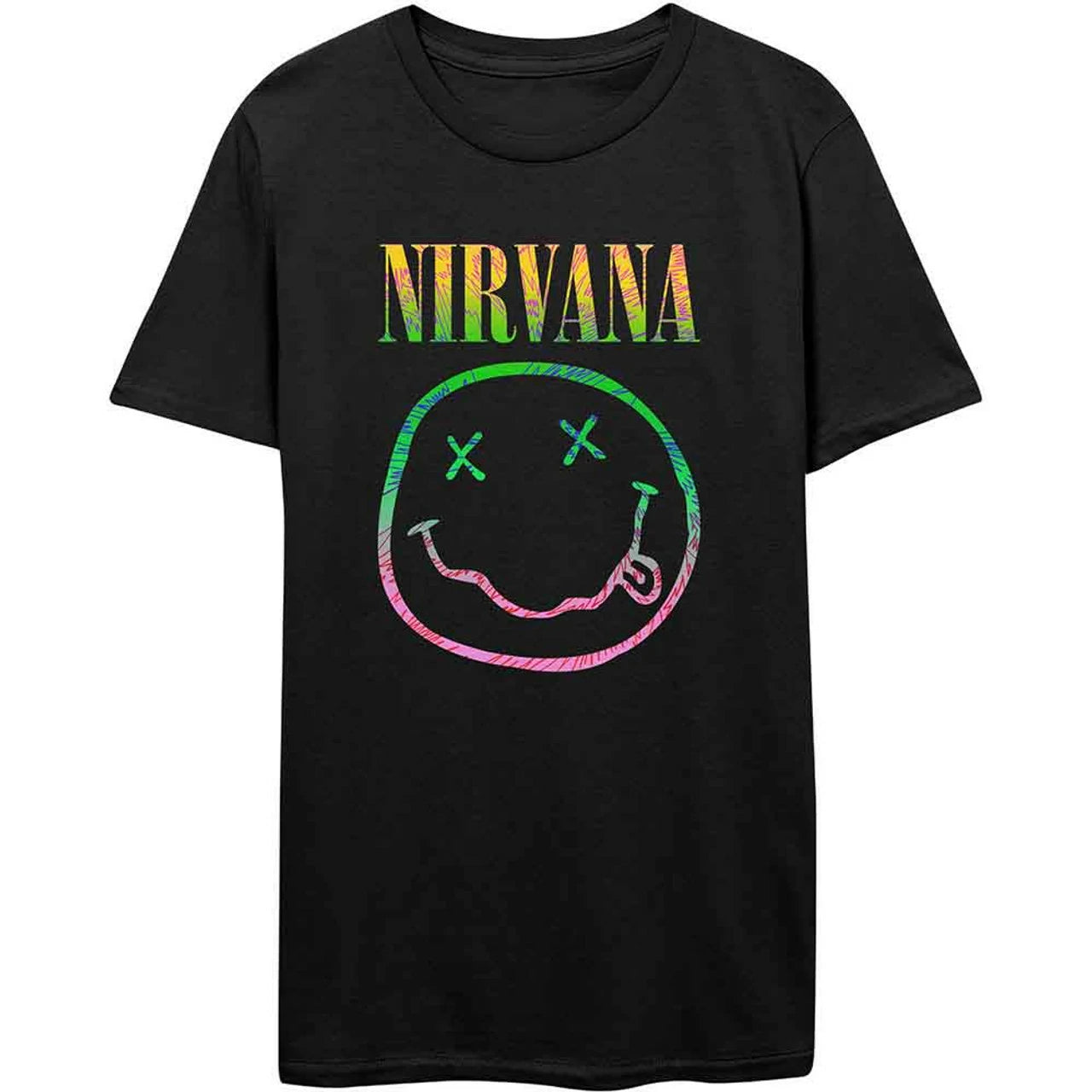 T-shirt mixte NIRVANA sorbet ray happy face
