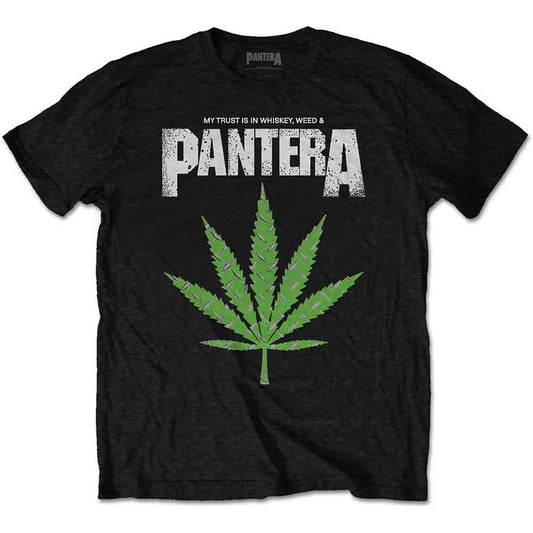 T-shirt mixte PANTERA whiskey, weed & pantera