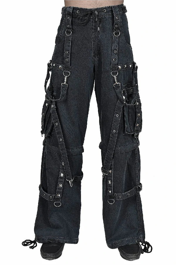 Pantalon cargo large H/F denim PK17