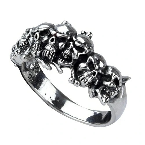 Bague EtNox crânes R4006