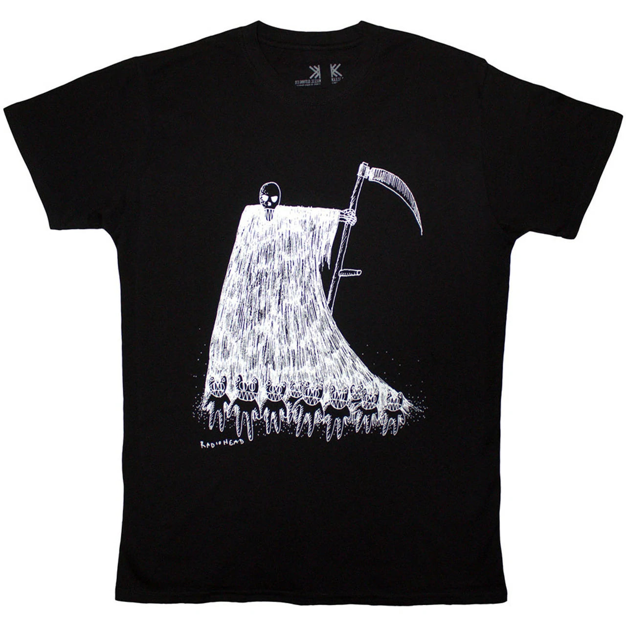 T-shirt mixte RADIOHEAD grim reaper
