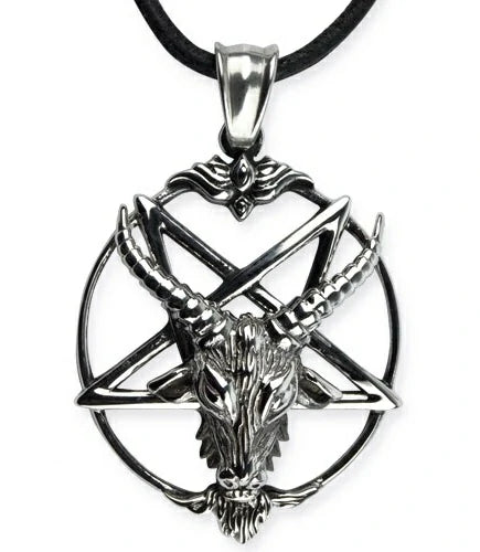 Collier pentacle renversé Baphomet SK4053