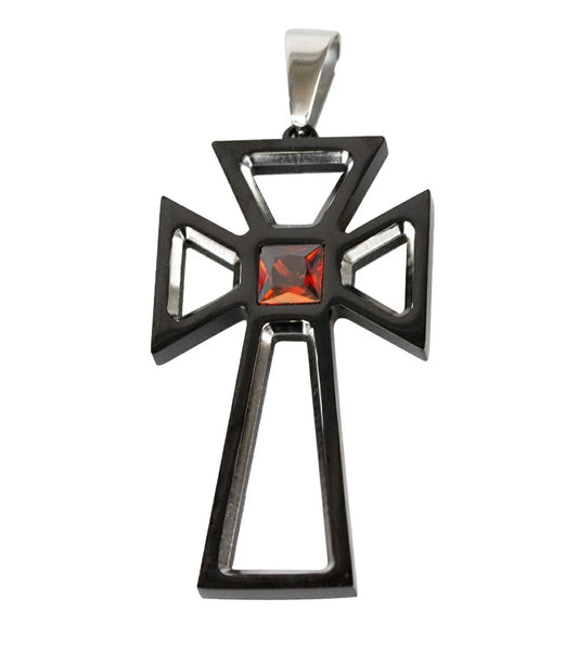 Collier EtNox croix & pierre SK4400