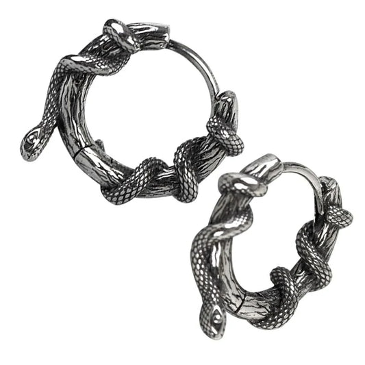 Boucles d'oreille créoles serpent EtNoxSO145