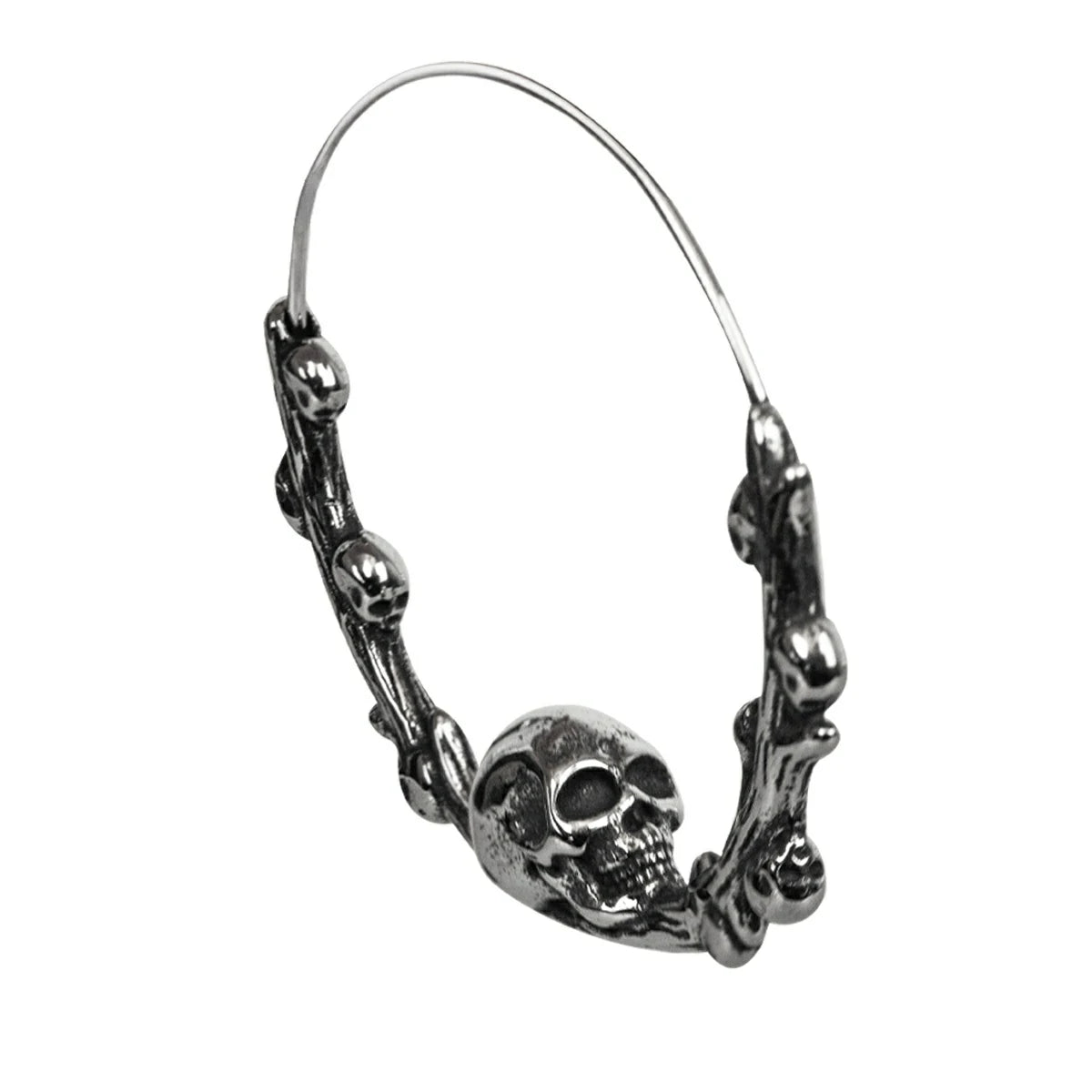 Boucle d'oreille EtNox créole skull SO4018