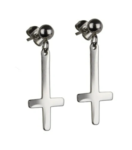 Boucle d'oreille EtNox croix St Pierre SO4025