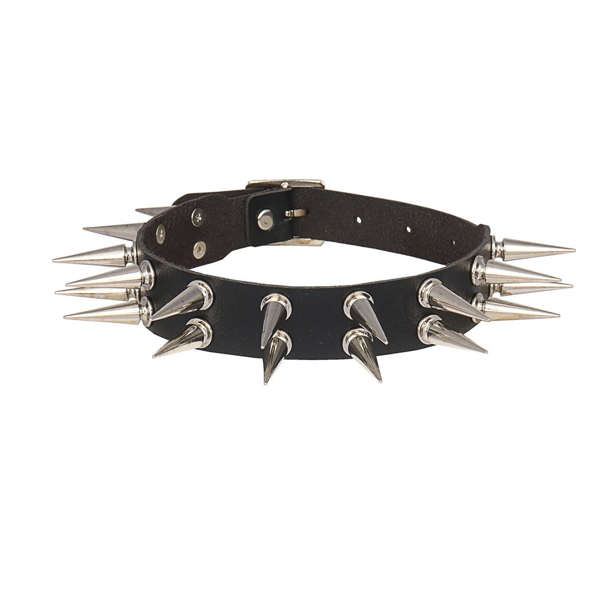Choker à pointes Moon Attic style punk / gothique / métal MA-XQ0449