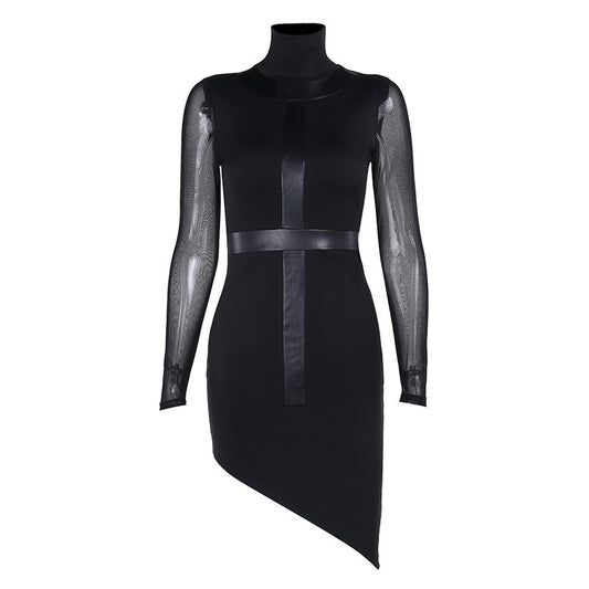 Robe Moon Attic longues manches style gothique / métal MA-23653