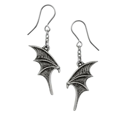 Boucle d'oreille Alchemy aile de chauves-souris E459