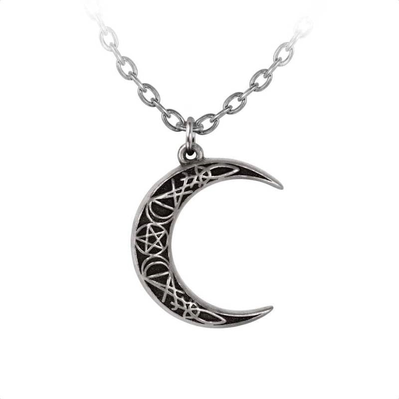 Collier Moon Attic croissant de lune noire P942