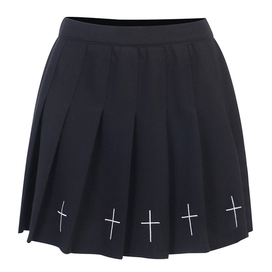 Jupe Moon Attic avec croix style gothique / métal MA-92493