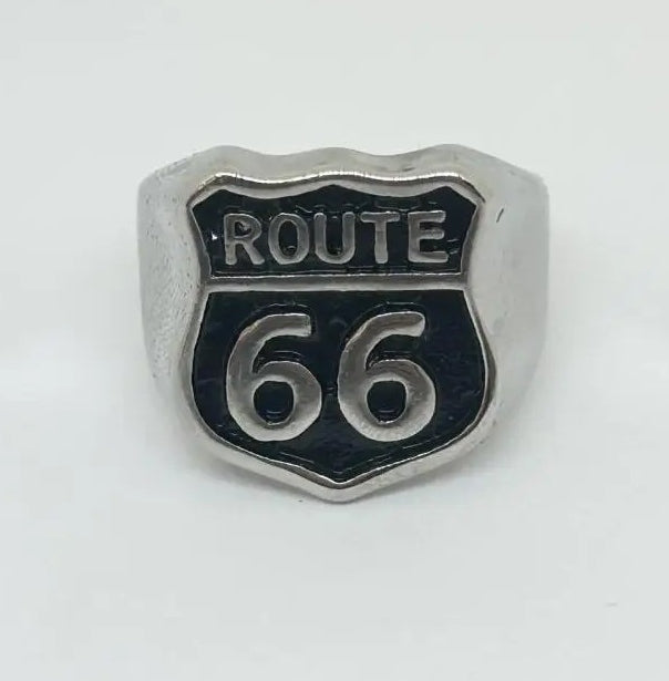 Bague logo route 66 Art0004
