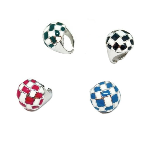 Bague émail coloré style vintage Art0004