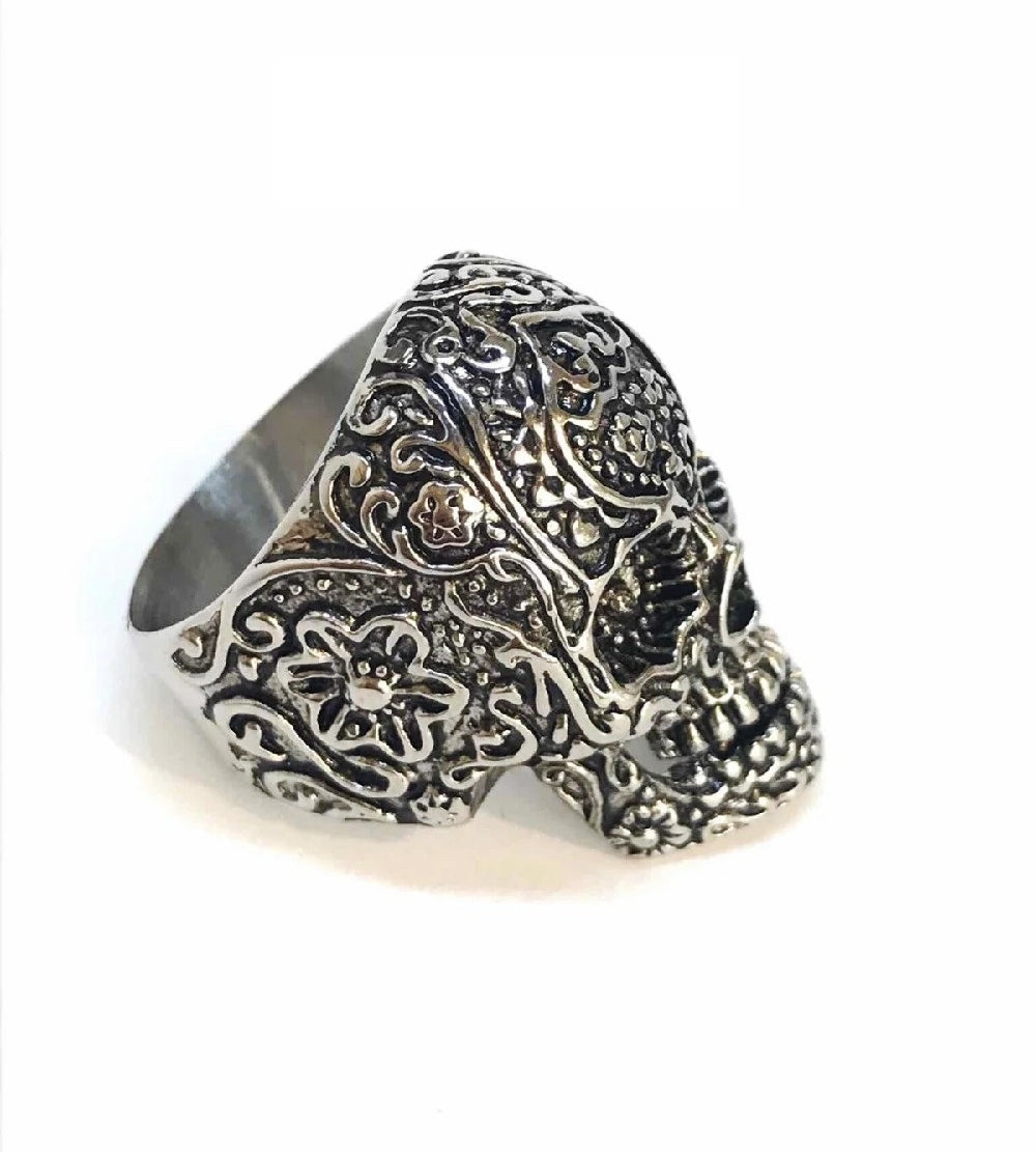 Bague tête de mort mexicaine BA079