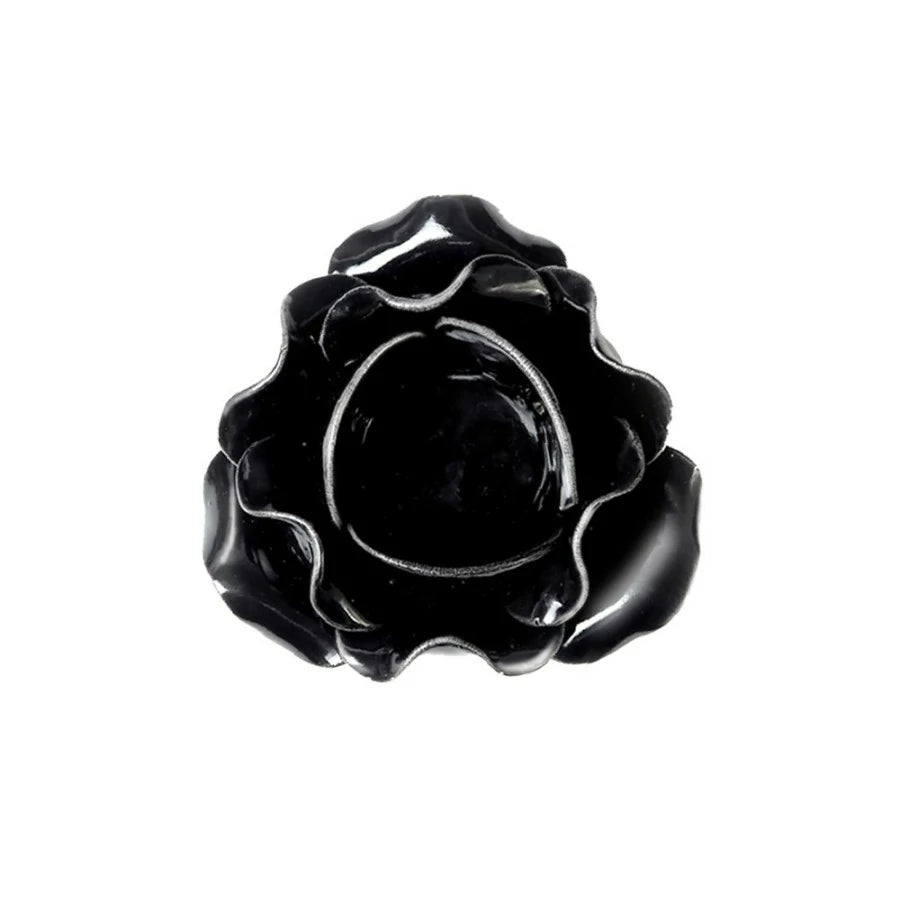 Centre de table / bougeoir Alchemy en forme de rose noire SCR3