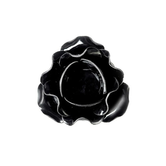 Centre de table / bougeoir Alchemy en forme de rose noire SCR3