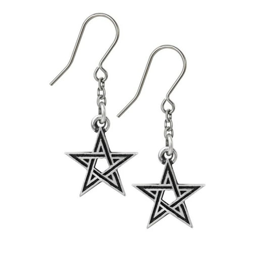 Boucle d'oreille Alchemy pentacle E395