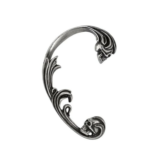 Boucle / Tour d'oreille Alchemy tête de mort style baroque E461