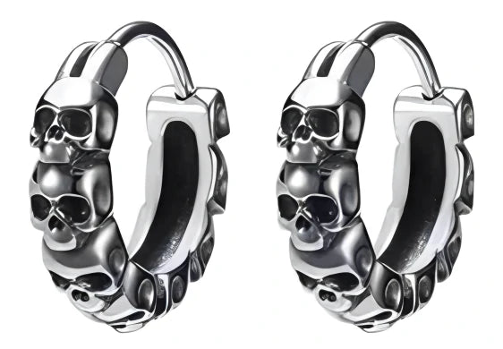 Boucle d'oreille EtNox crânes SO4030